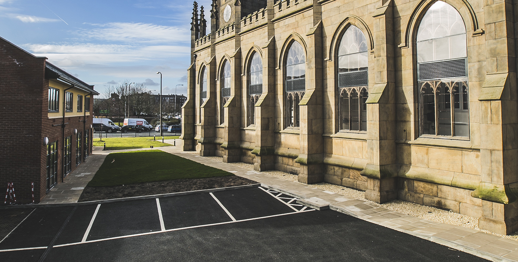 Car park alongside of Trinity Court