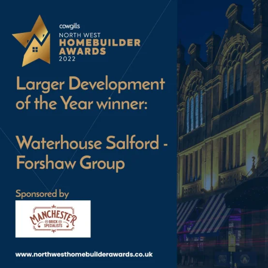 Larger Development of the Year winner for the Waterhouse in Salford by the Forshaw Group